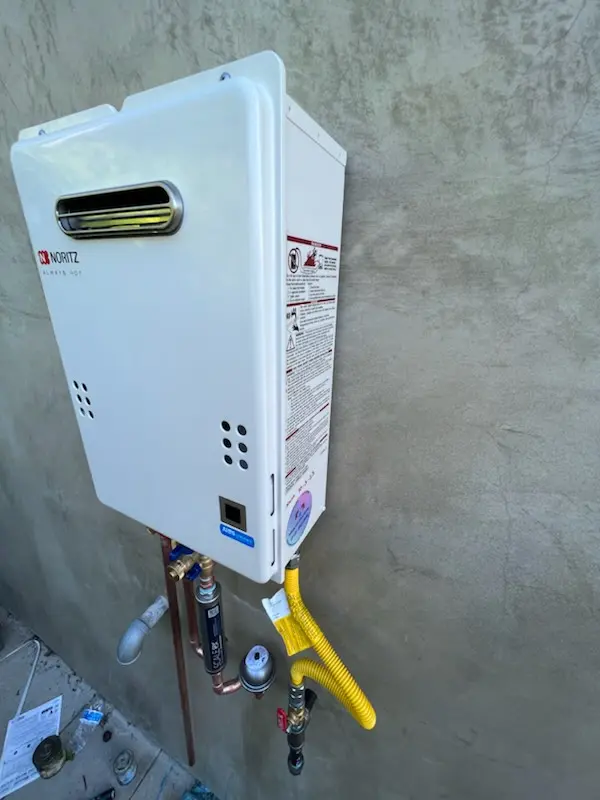Tankless water heater installation for Lexington Farms homes